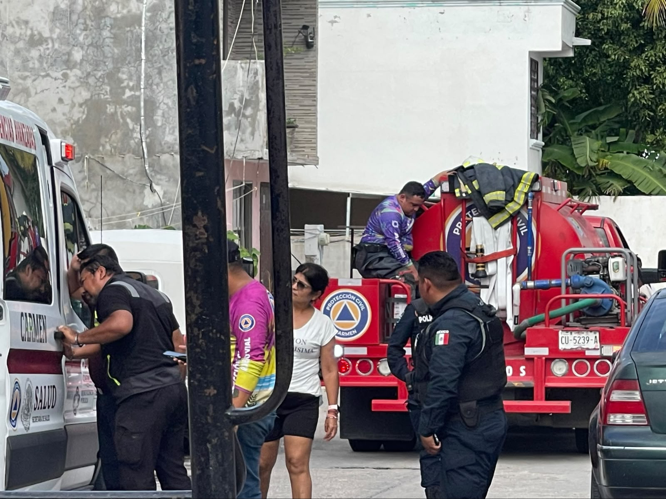 Una presunta explosión movilizó a cuerpos de emergencia en Ciudad del Carmen.