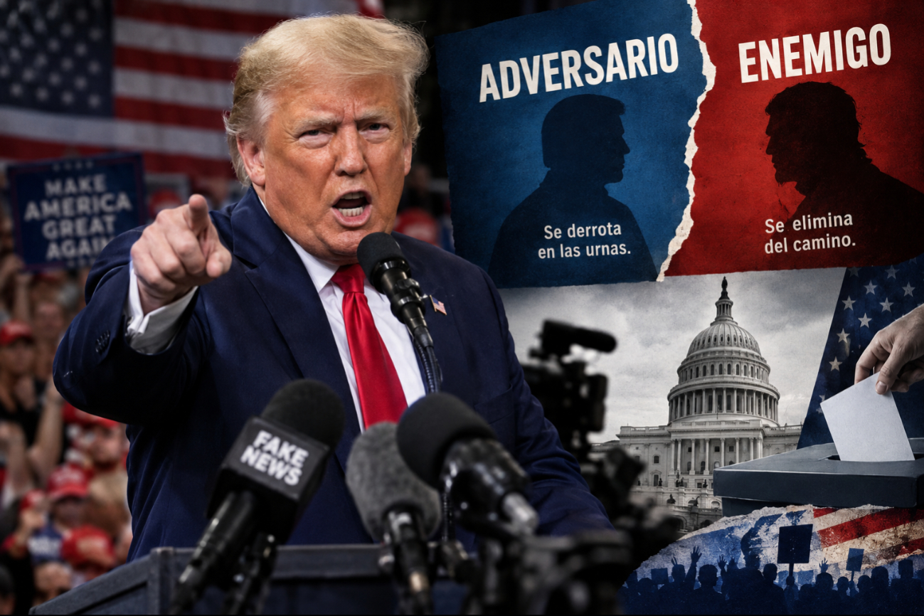Donald Trump encabezó un mitin político en Vandalia, Ohio, rumbo a las elecciones intermedias de noviembre.