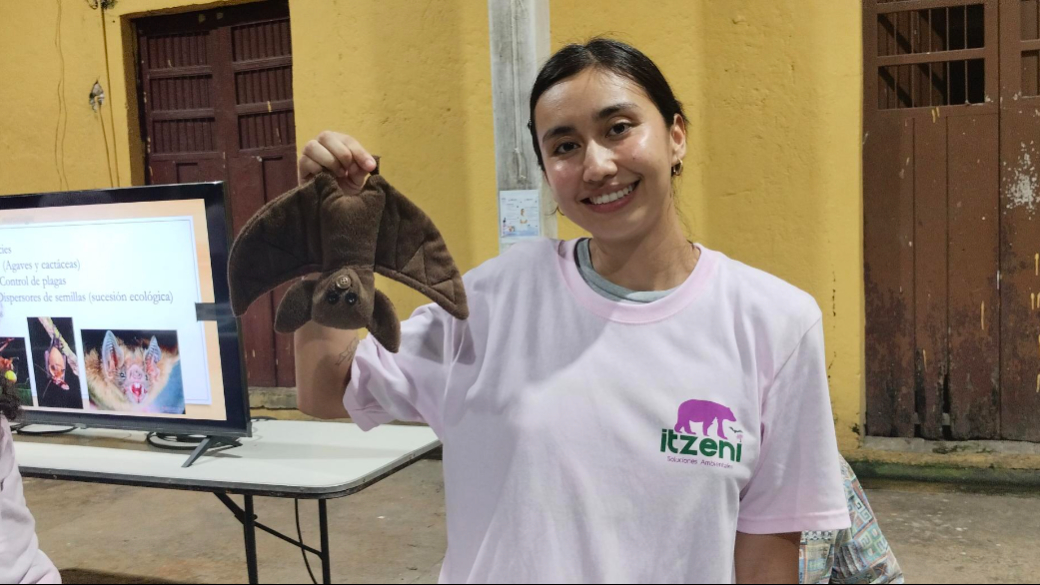 Niños y jóvenes de Ucú conocen la importancia de los murciélagos y otros organismos