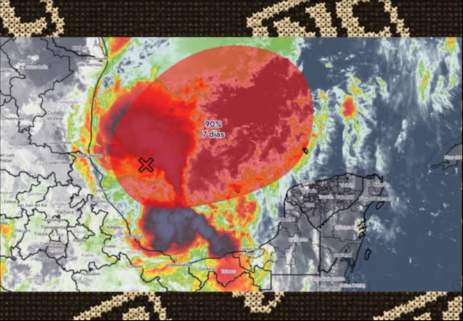 Campeche atento al Golfo: posible ciclón alcanza 90% de desarrollo