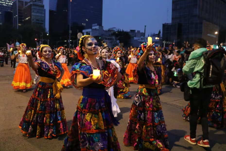 Las catrinas en desfile de la CDMX