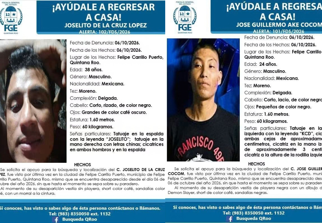 Autoridades policiacas, de investigación y fuerzas federales coordinan acciones para emprender su búsqueda