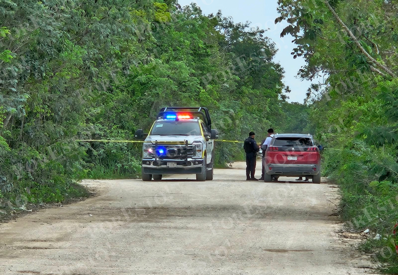 El hallazgo en el camino de terracería fue reportado alrededor de las 2:30 de la tarde