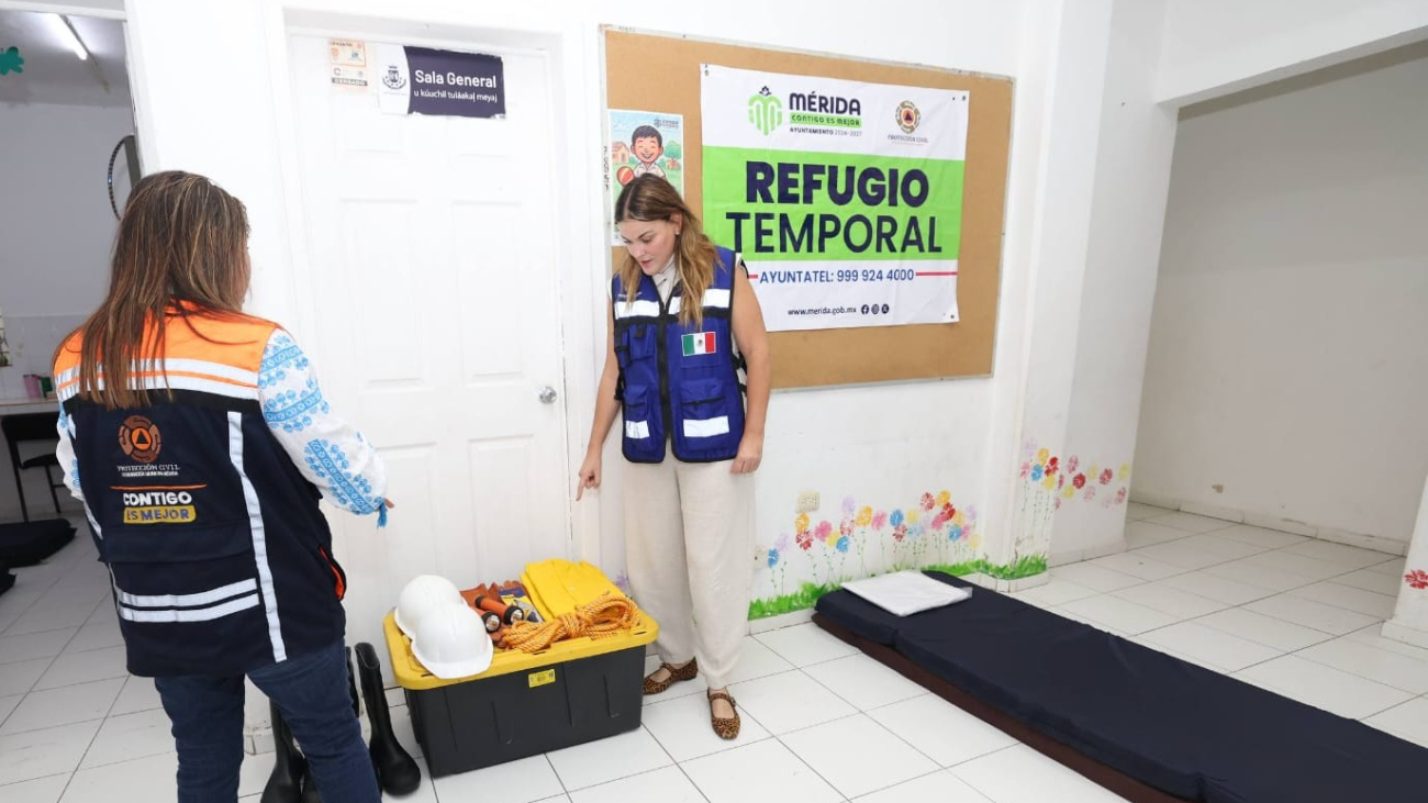 Mérida alista 68 refugios ante Isaías y despliega operativo para reducir riesgos por las lluvias