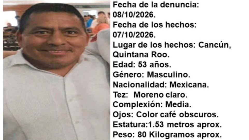Reynaldo Miguel Sebastián desapareció el 7 de octubre.