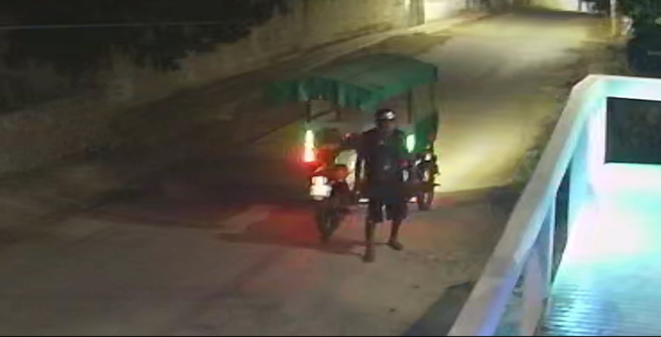 Cámaras de seguridad captaron al presunto responsable.