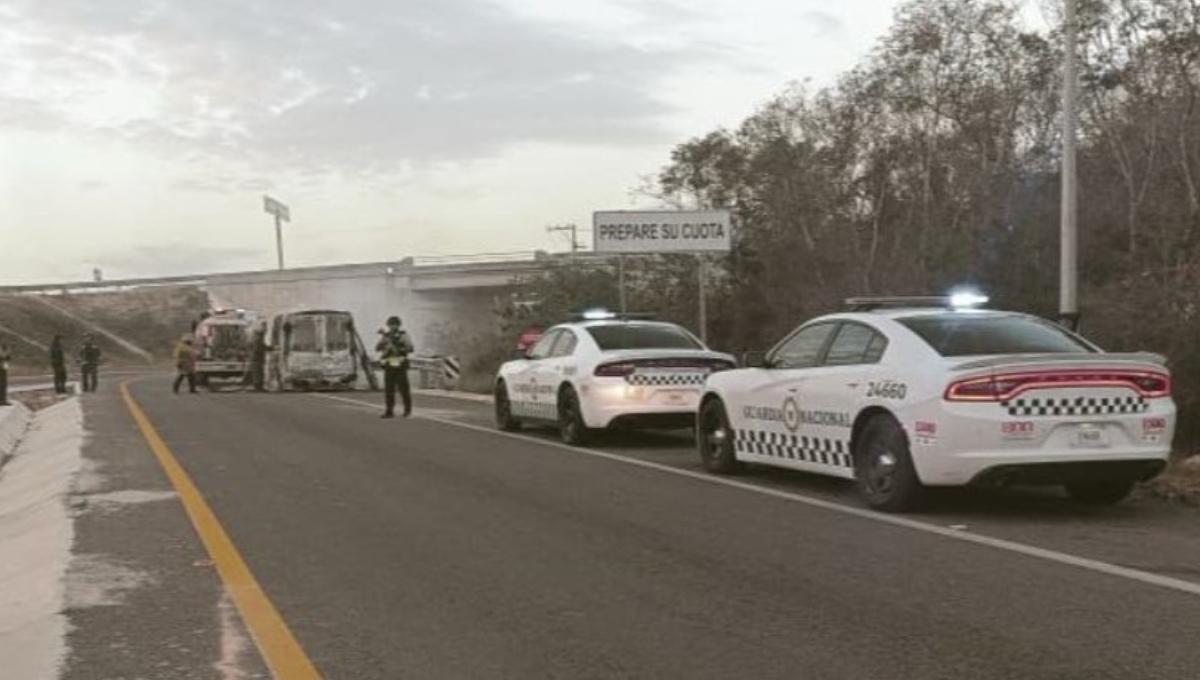 Pérdida total de ambulancia tras siniestro en vía federal