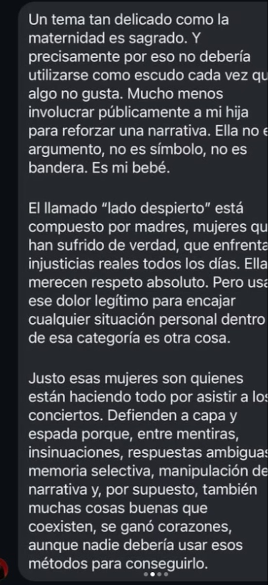 Christian Nodal pide que no usen a su hija.