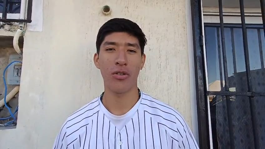 Diego Antonio Hernández Chablé, joven de San Francisco de Campeche, encontró en el béisbol su proyecto de vida desde los seis años.