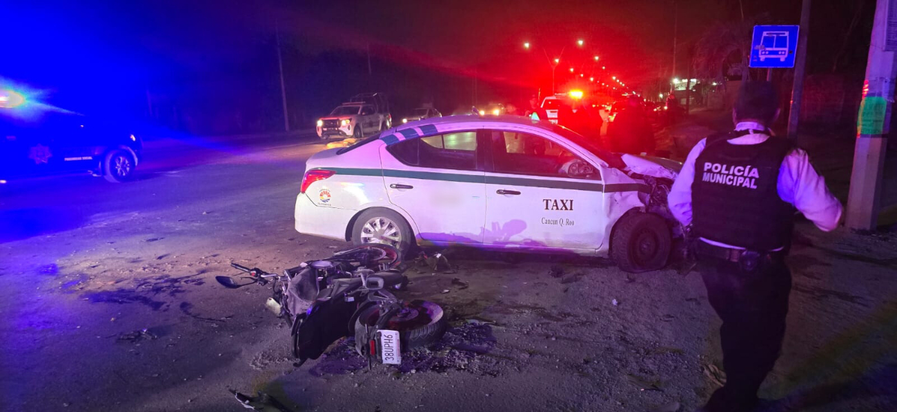 Tras el impacto el motociclista salió proyectado por los aires hasta caer sobre el pavimento