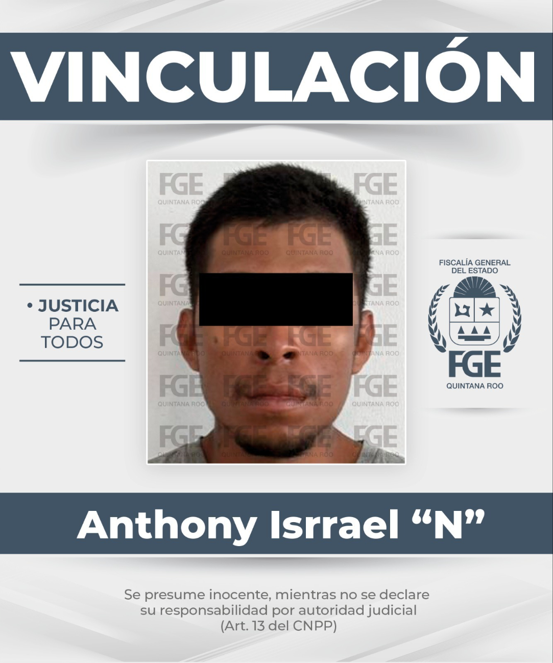 Anthony Isrrael “N” fue vinculado a proceso por presuntos delitos de homicidio calificado y lesiones