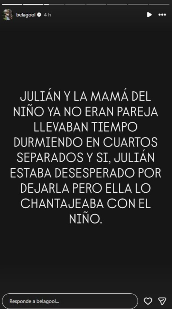 Maribel asegura que Julián ya se encontraba separado cuando falleció.