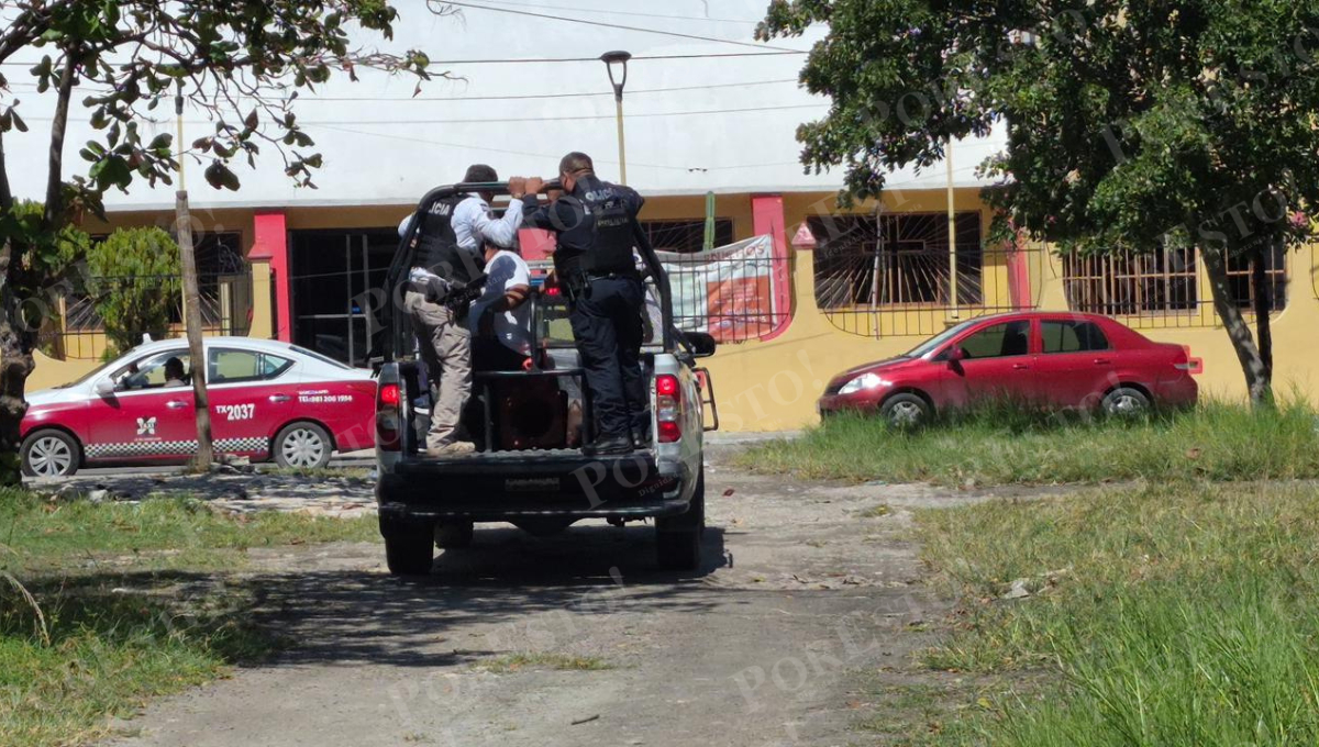 El detenido fue trasladado a la Fiscalía bajo fuerte custodia.