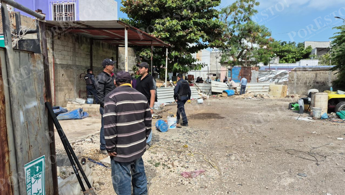 El inmueble contaba con dos accesos y era utilizado como chatarrería.