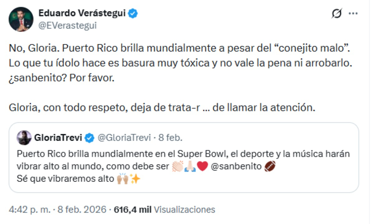 Eduardo Verástegui señala a Gloria Trevi en redes.
