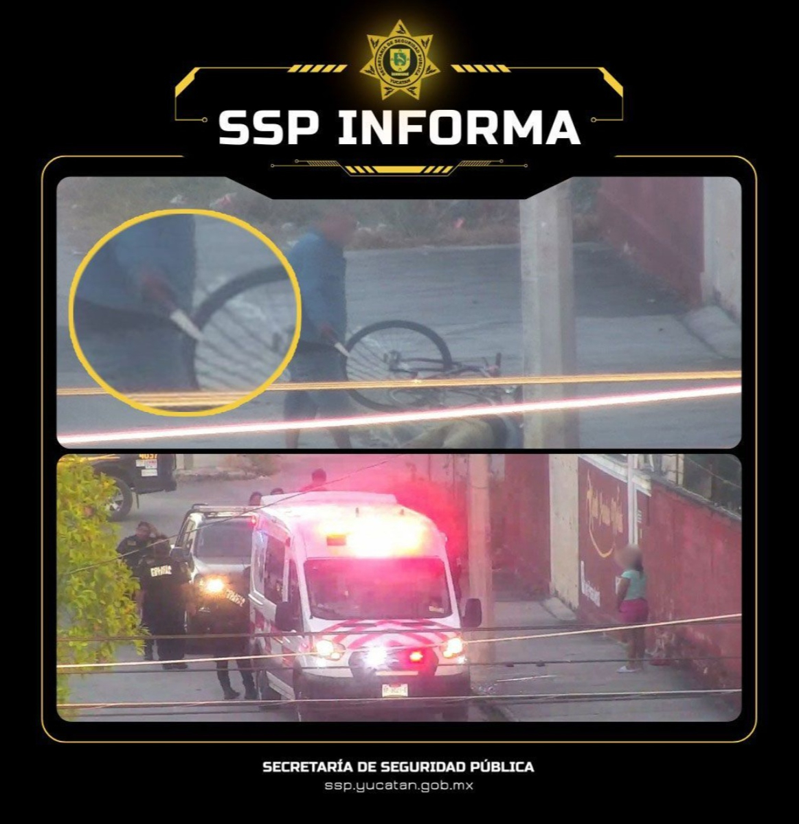 SSP Yucatán interviene en conflicto con arma blanca.