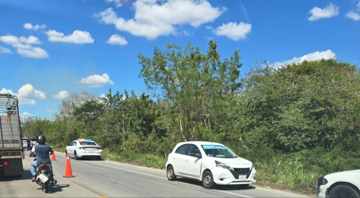 Elementos de la Guardia Nacional acudieron para abanderar la zona y realizar las diligencias.