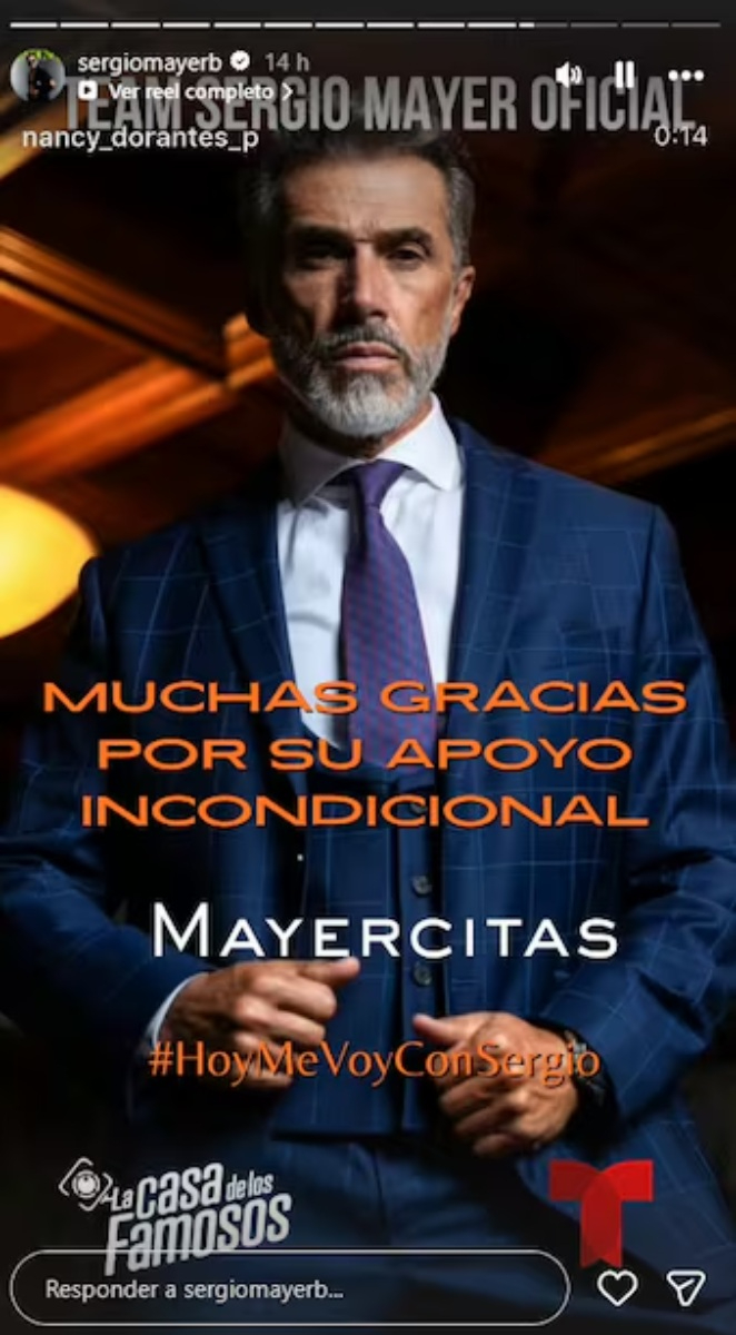 Sergio Mayer en redes sociales.