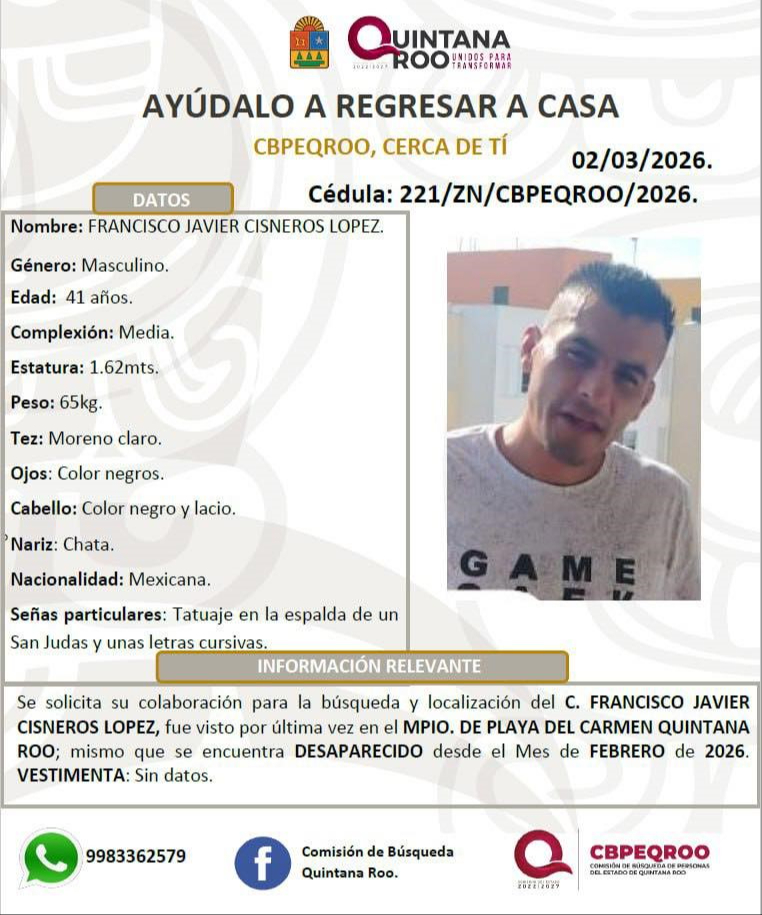 La familia decidió trasladarse desde la capital del país para intentar obtener información que permita dar con el paradero del hombre desaparecido