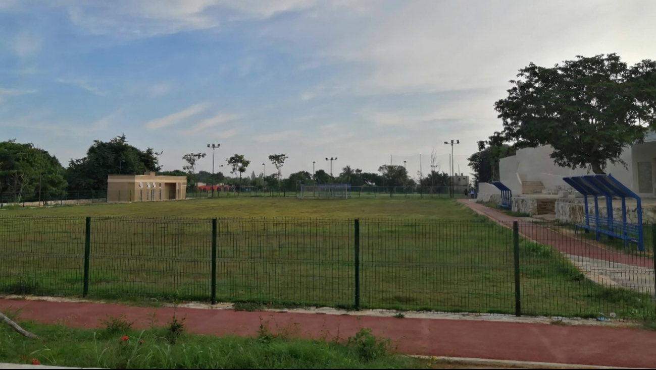 Parque de futbol en la colonia Morelos