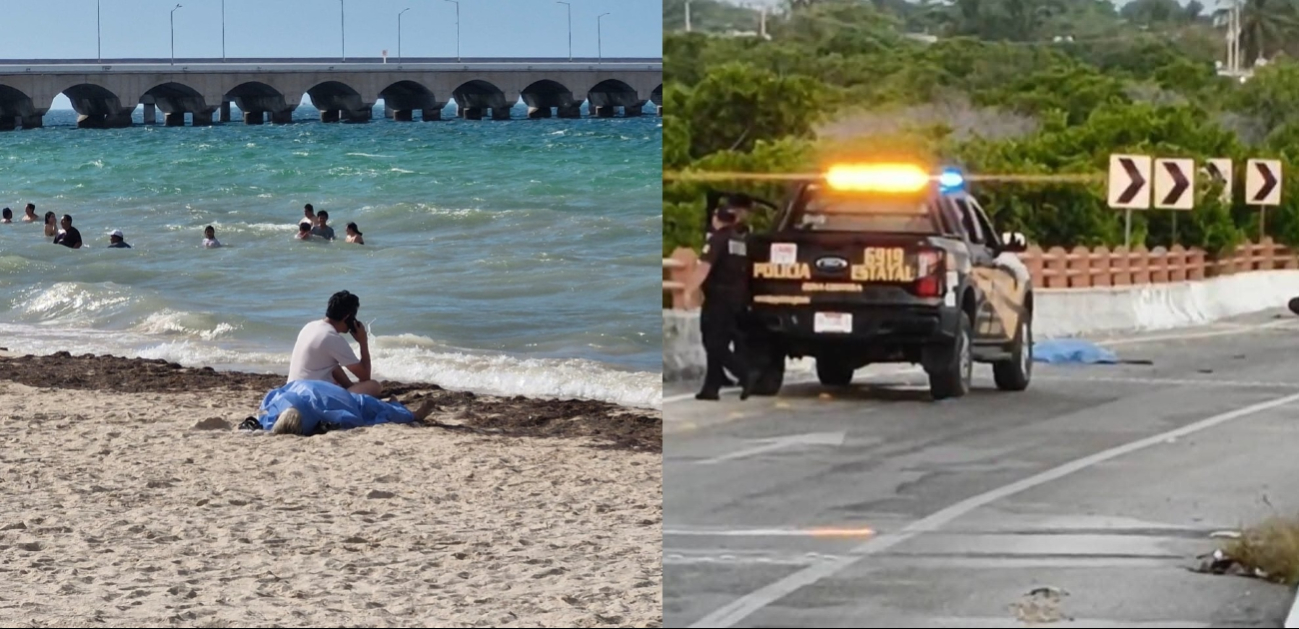 Un motociclista pierde la vida en un accidente vial y un adulto mayor se ahoga en el malecón tradicional