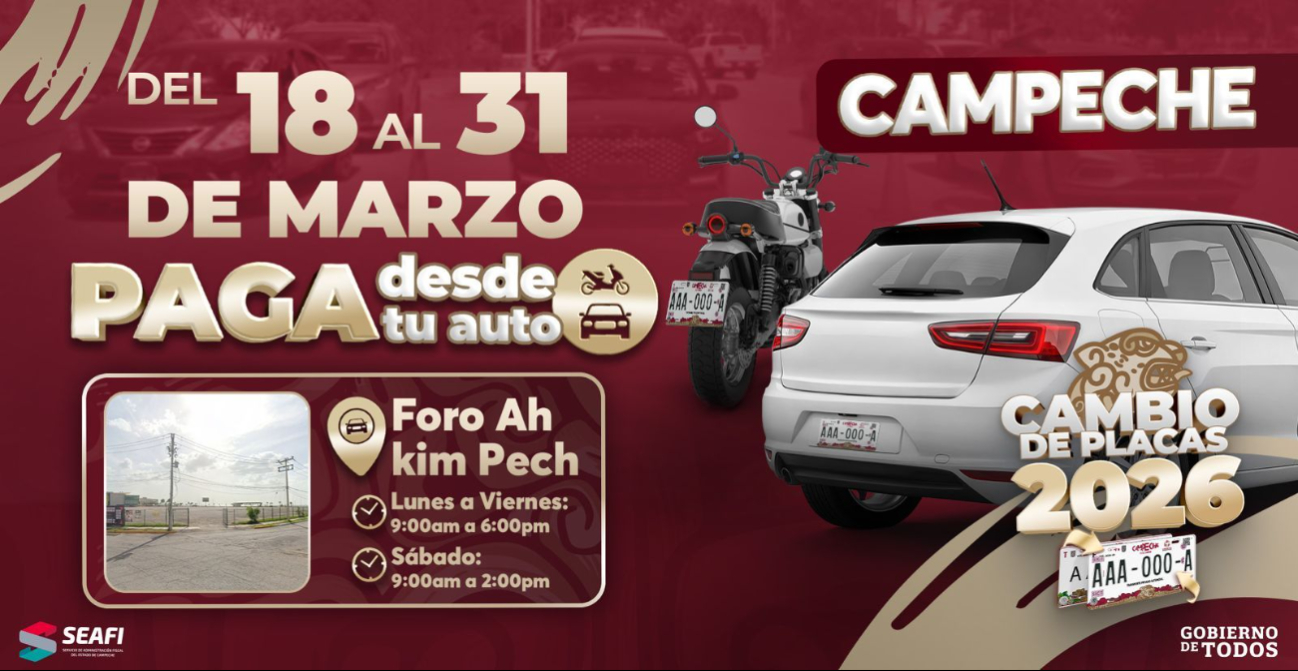 Modalidad permite pagar placas sin bajar del auto.