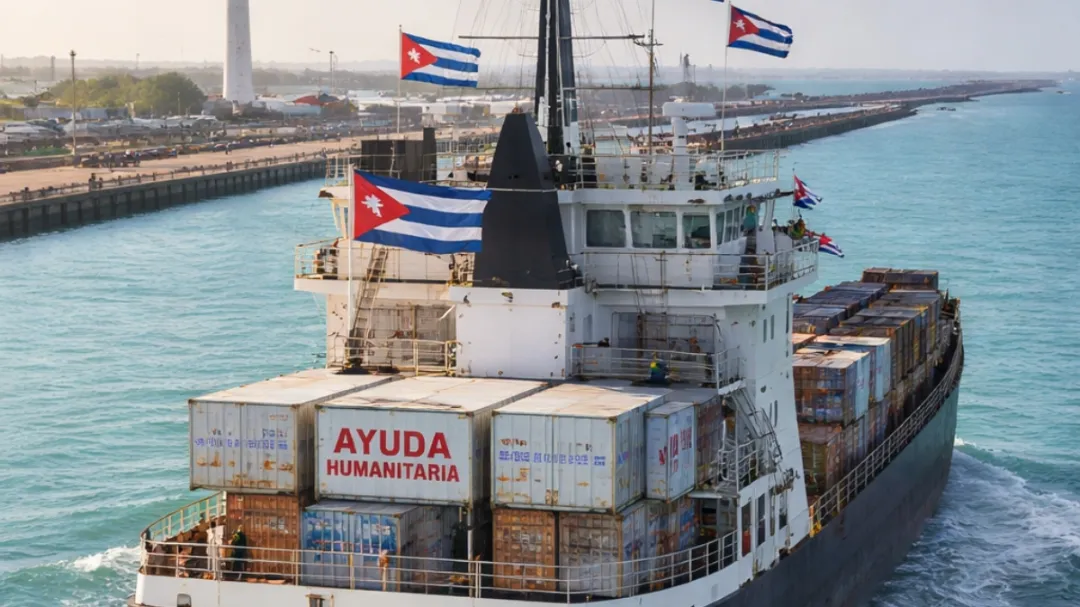 Buque con ayuda humanitaria partirá desde Progreso rumbo a Cuba