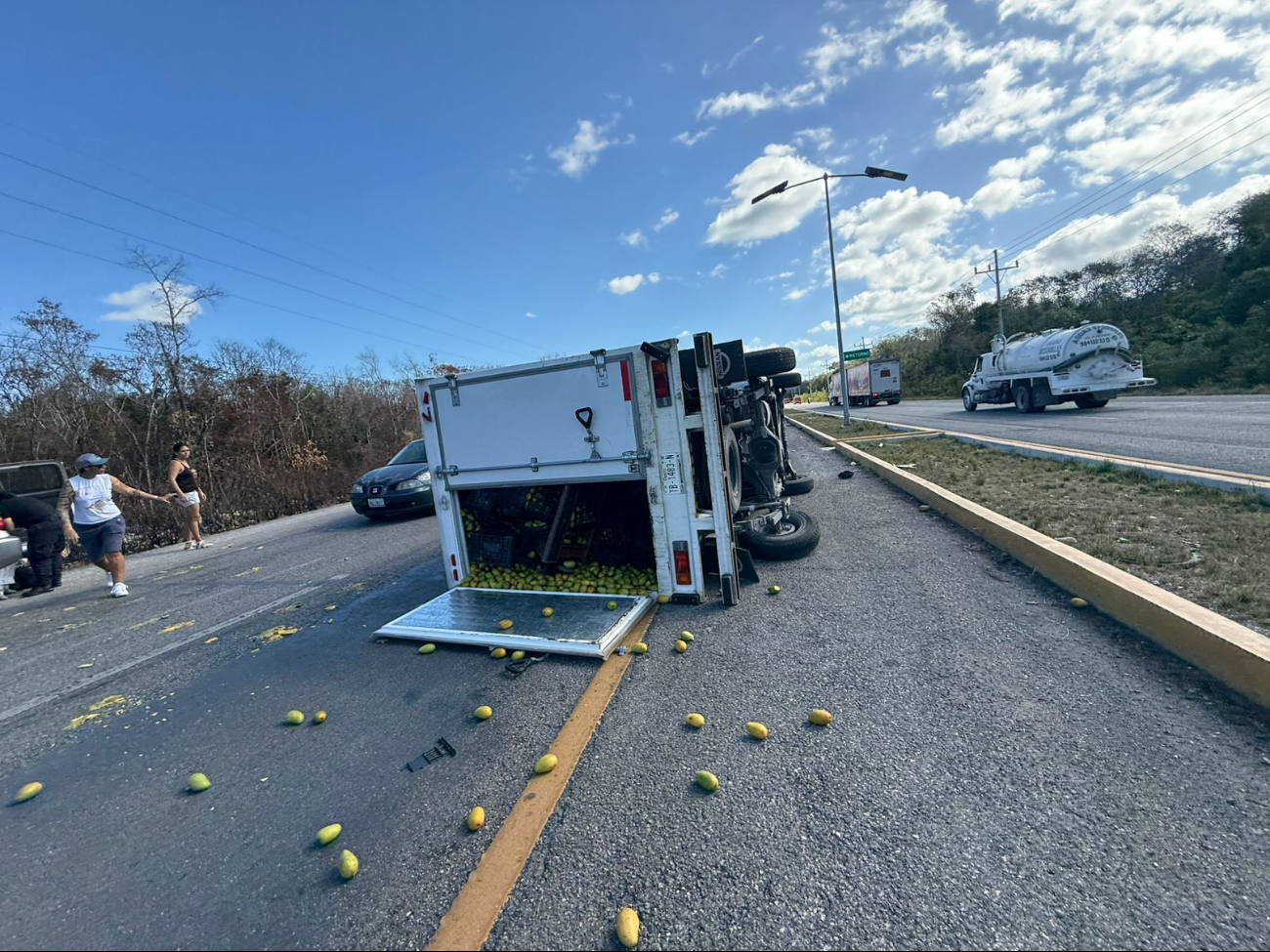 Se generó fuerte congestionamiento vehicular.