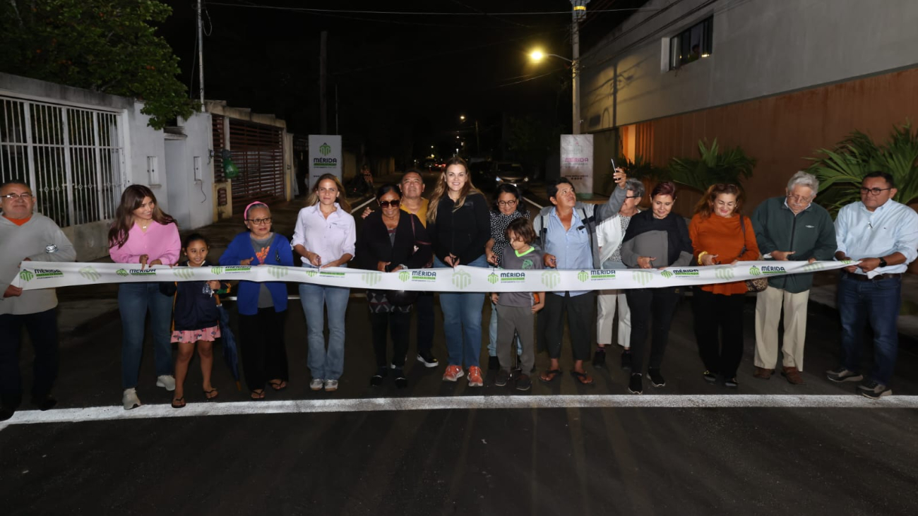 Entregan nuevas vialidades en la colonia Maya para mejorar movilidad y drenaje