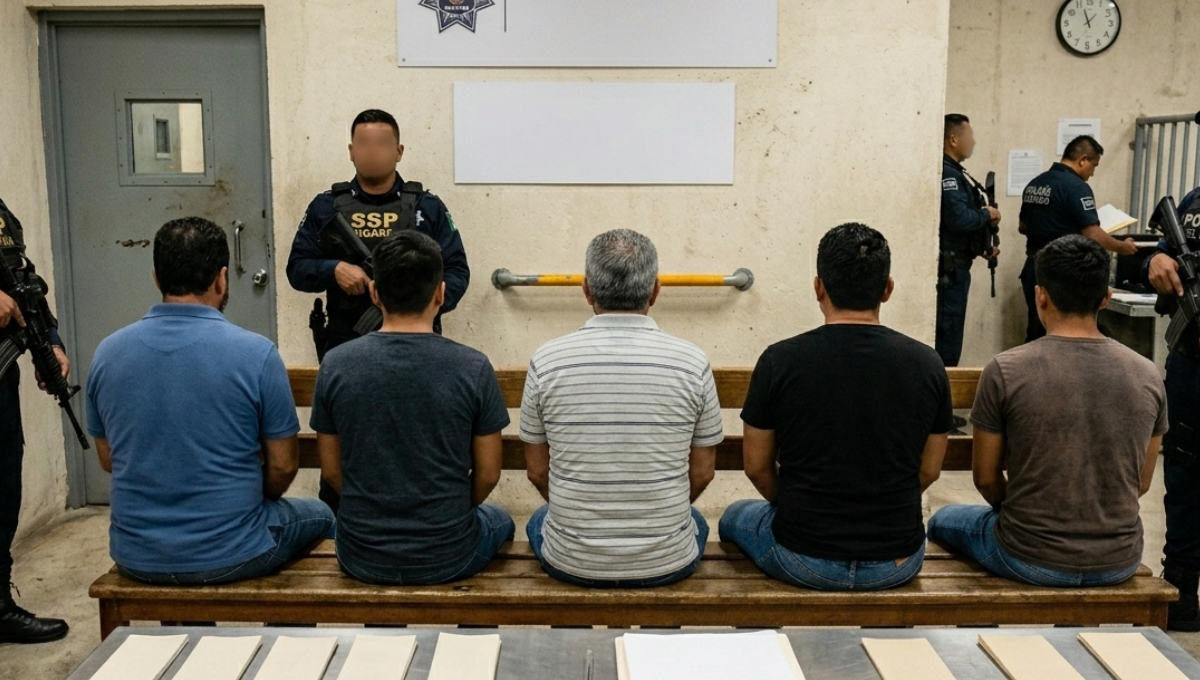 Los detenidos están a disposición de la FGE Yucatán