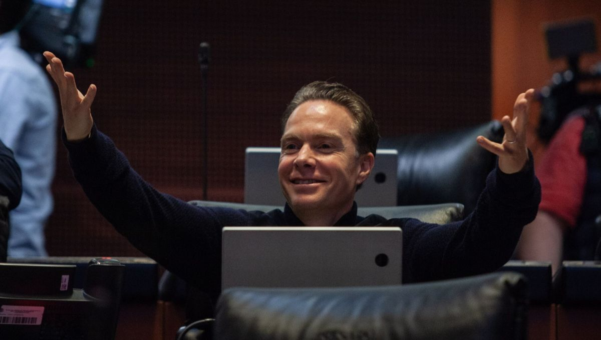 Manuel Velasco, coordinador del grupo parlamentario del Partido Verde en el Senado