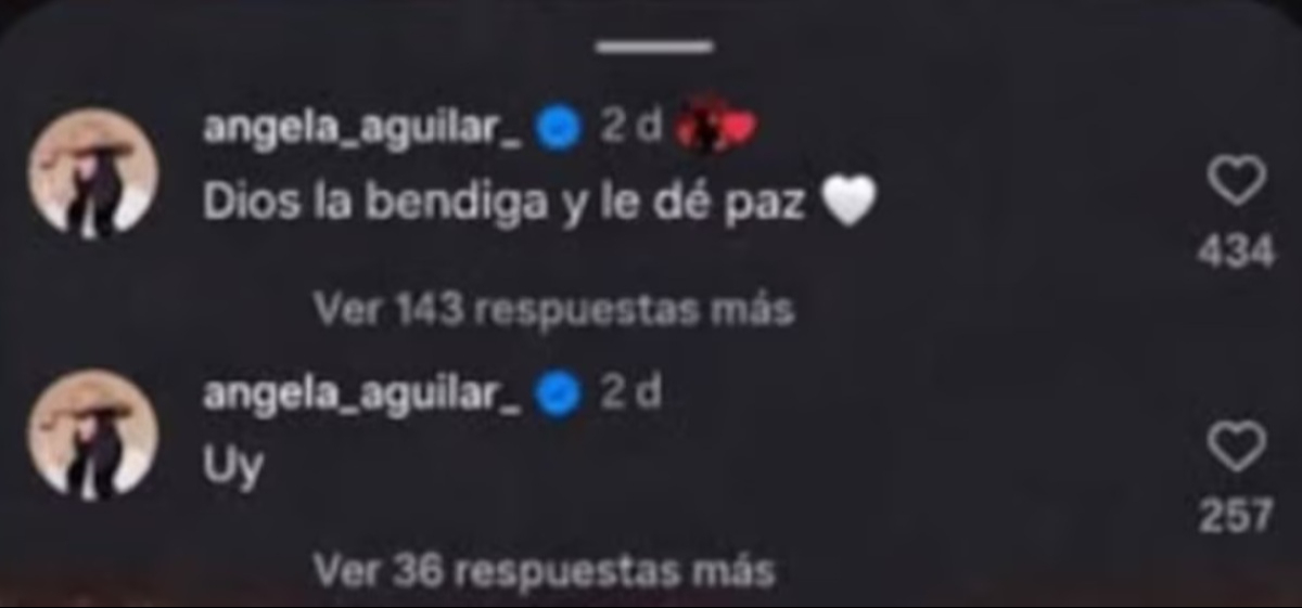 Ángela Aguilar contesta a las críticas de Karol Sevilla.