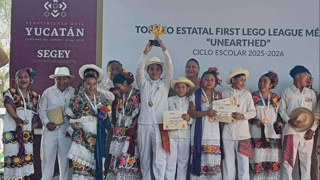 Estudiantes de la telesecundaria de Ekpedz destacan en la First LEGO League, etapa regional