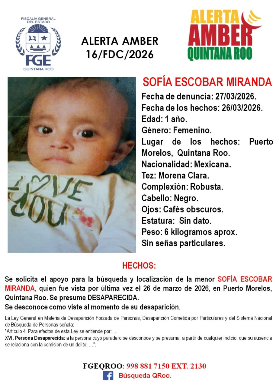 Ambas son consideradas como desaparecidas en Quintana Roo.