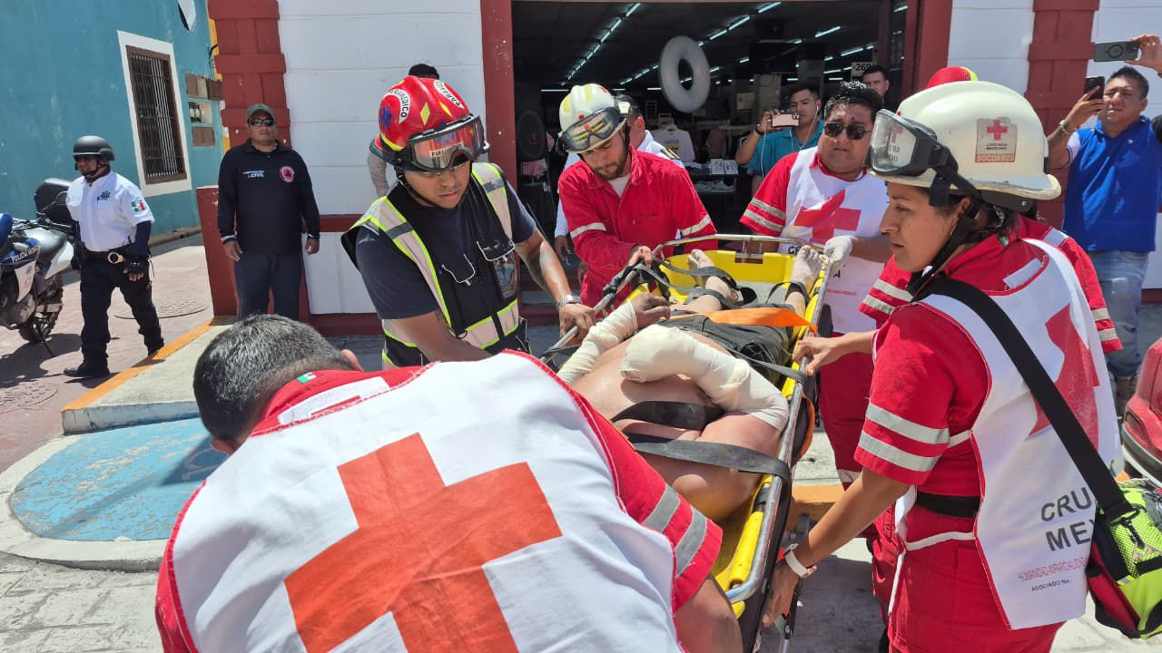 El lesionado presentaba fuertes dolores.