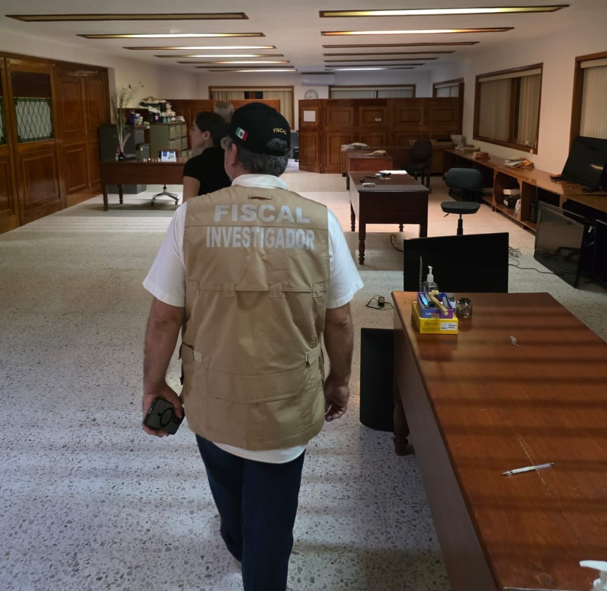 Elementos de la Fiscalía de Yucatán y la Secretaría de Seguridad Pública.