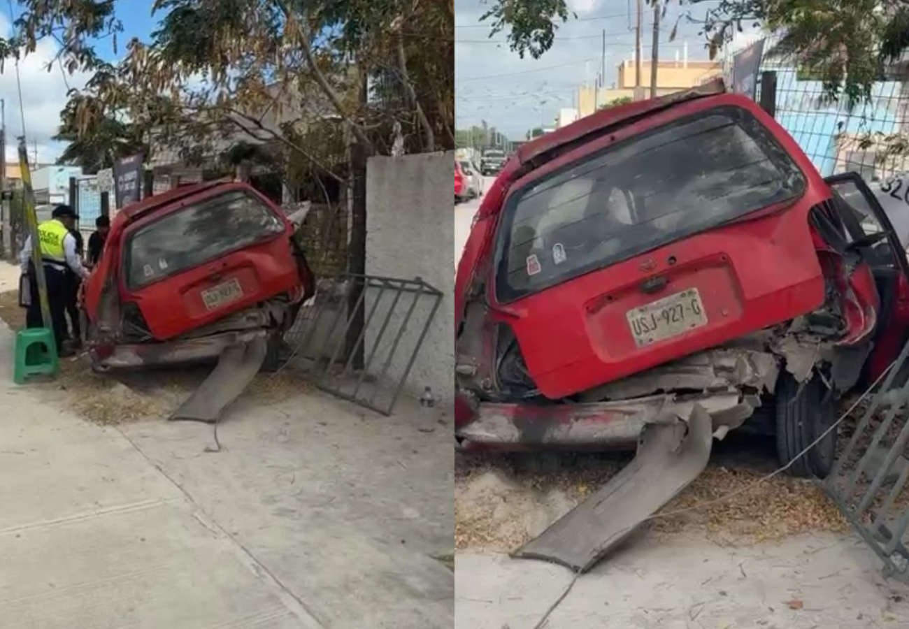 En el lugar solo se reportaron daños materiales, más no lesionados