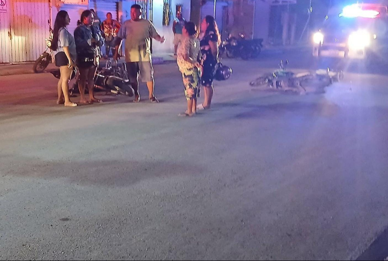 Presuntamente uno de los motociclistas se pasó el alto, provocando el corte de circulación.