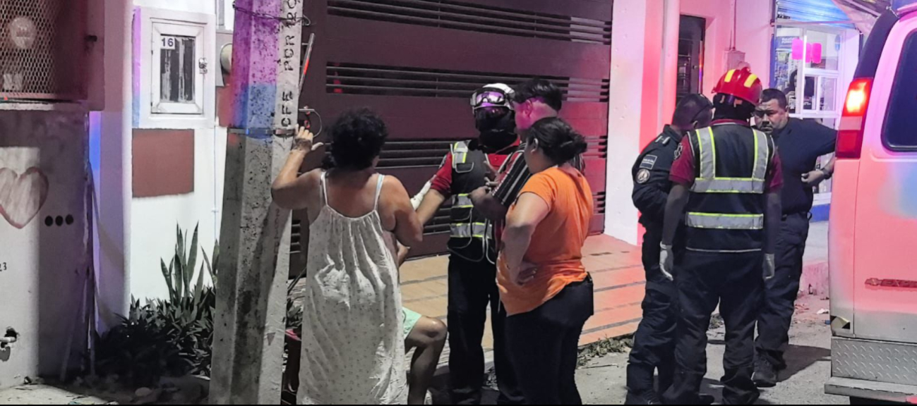 El hombre presentaba una herida en el rostro y otra en una mano.