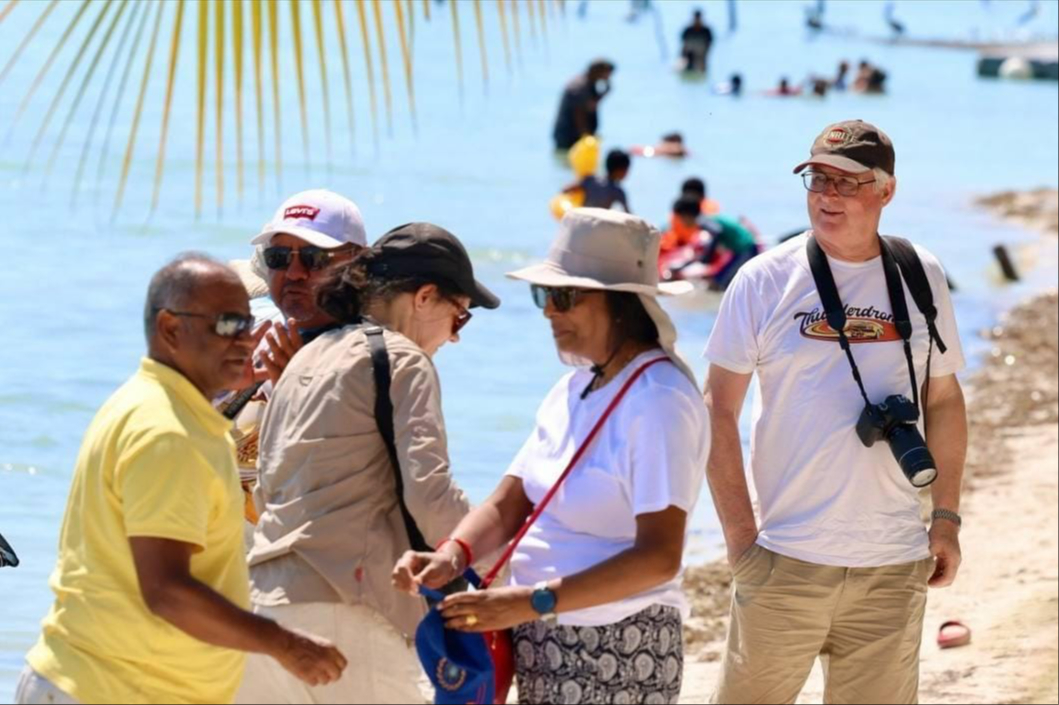Llegaron turistas de varios estados y países.