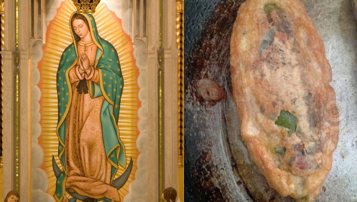 Imagen de la Virgen de Guadalupe se 'aparece' en un chile relleno y se hace viral