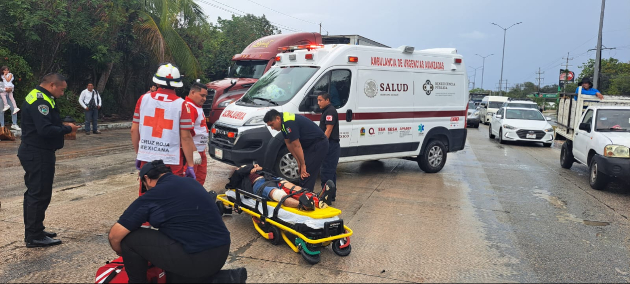El accidente provocó afectaciones en la carretera