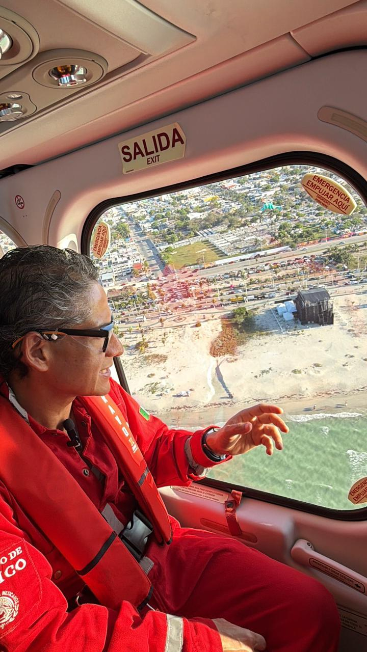 Realizan monitoreo por aire, mar y tierra desde Veracruz a Campeche.