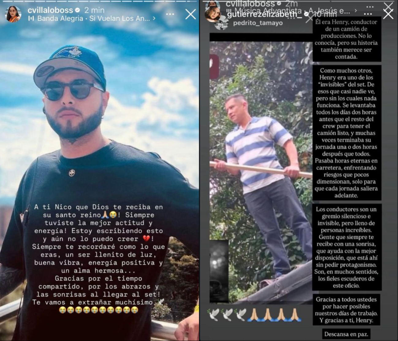 Carmen Villalobos dedicó mensajes individuales a las víctimas del ataque.