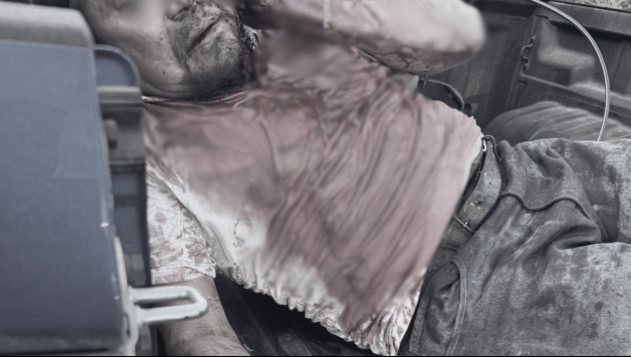 Paramédicos del SAMU lo interceptaron en el camino.