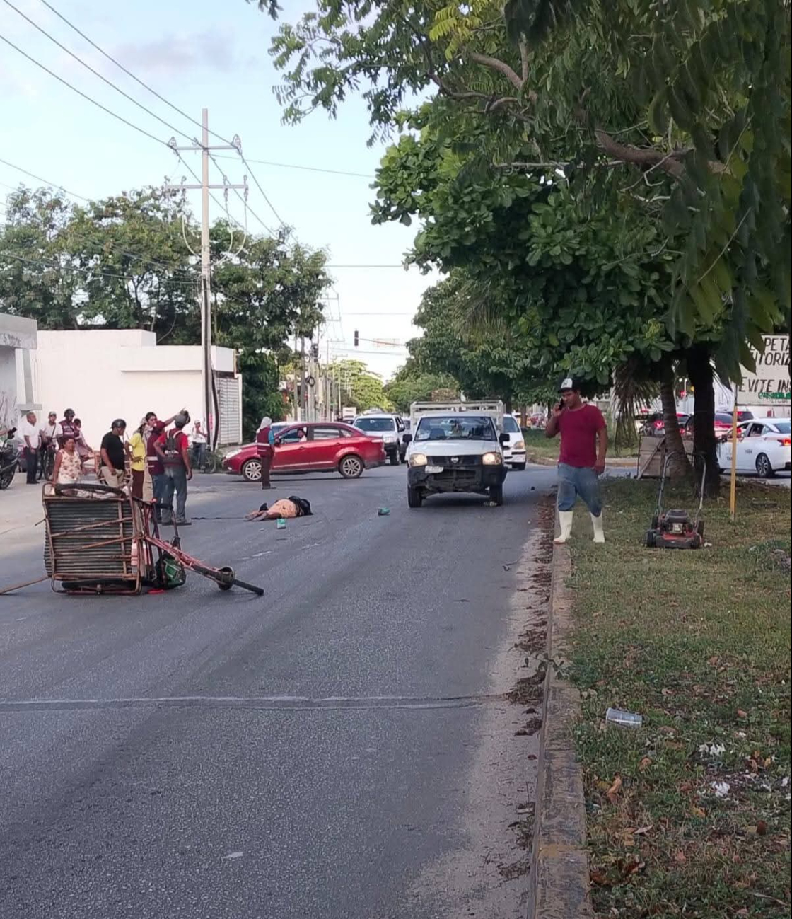 El hombre lesionado fue trasladado al hospital de Chetumal