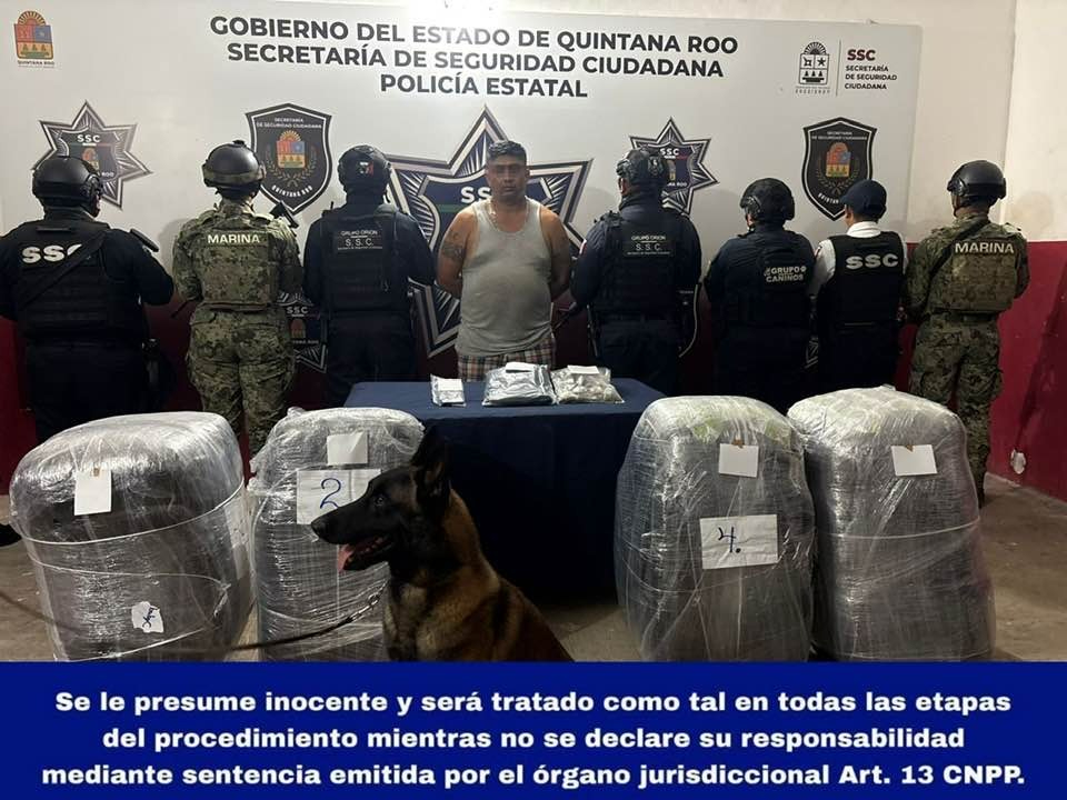 El sujeto detenido fue presentado por las autoridades.