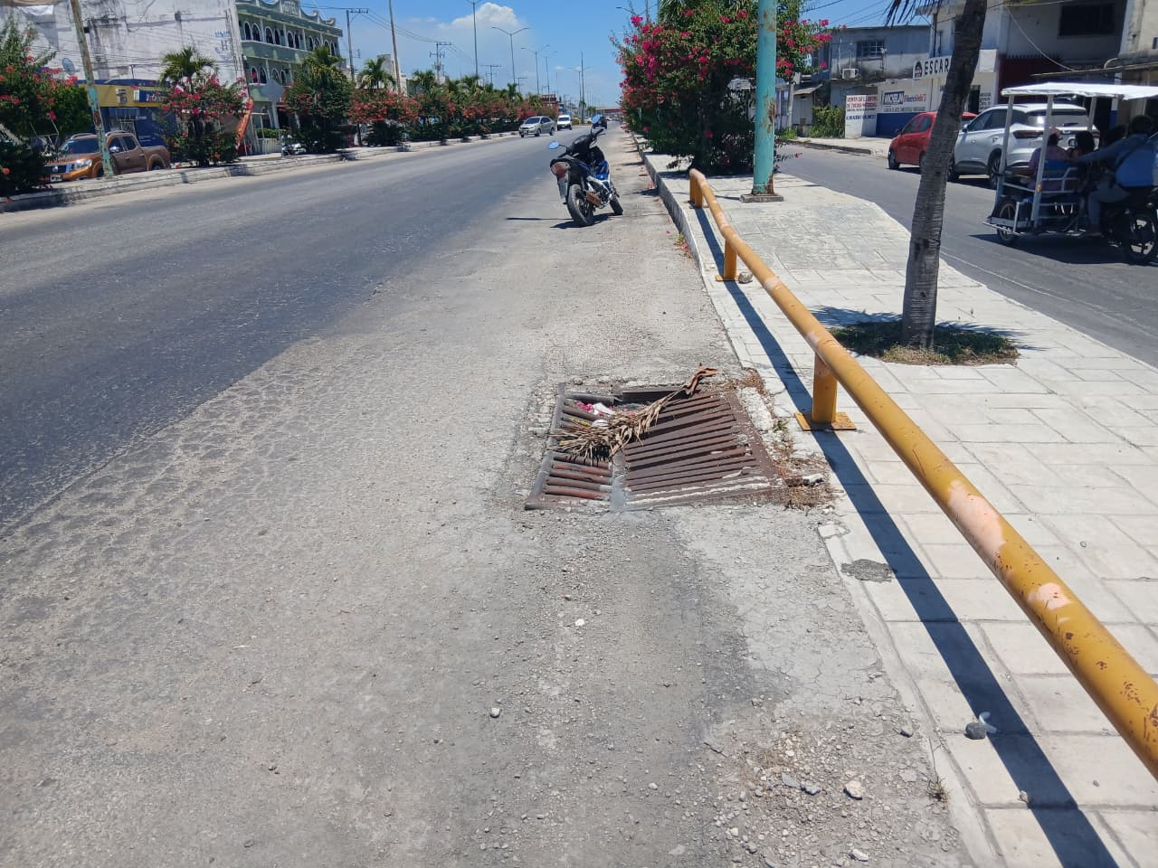 Piden intervención de Obras Públicas por riesgo en Justo Sierra Méndez