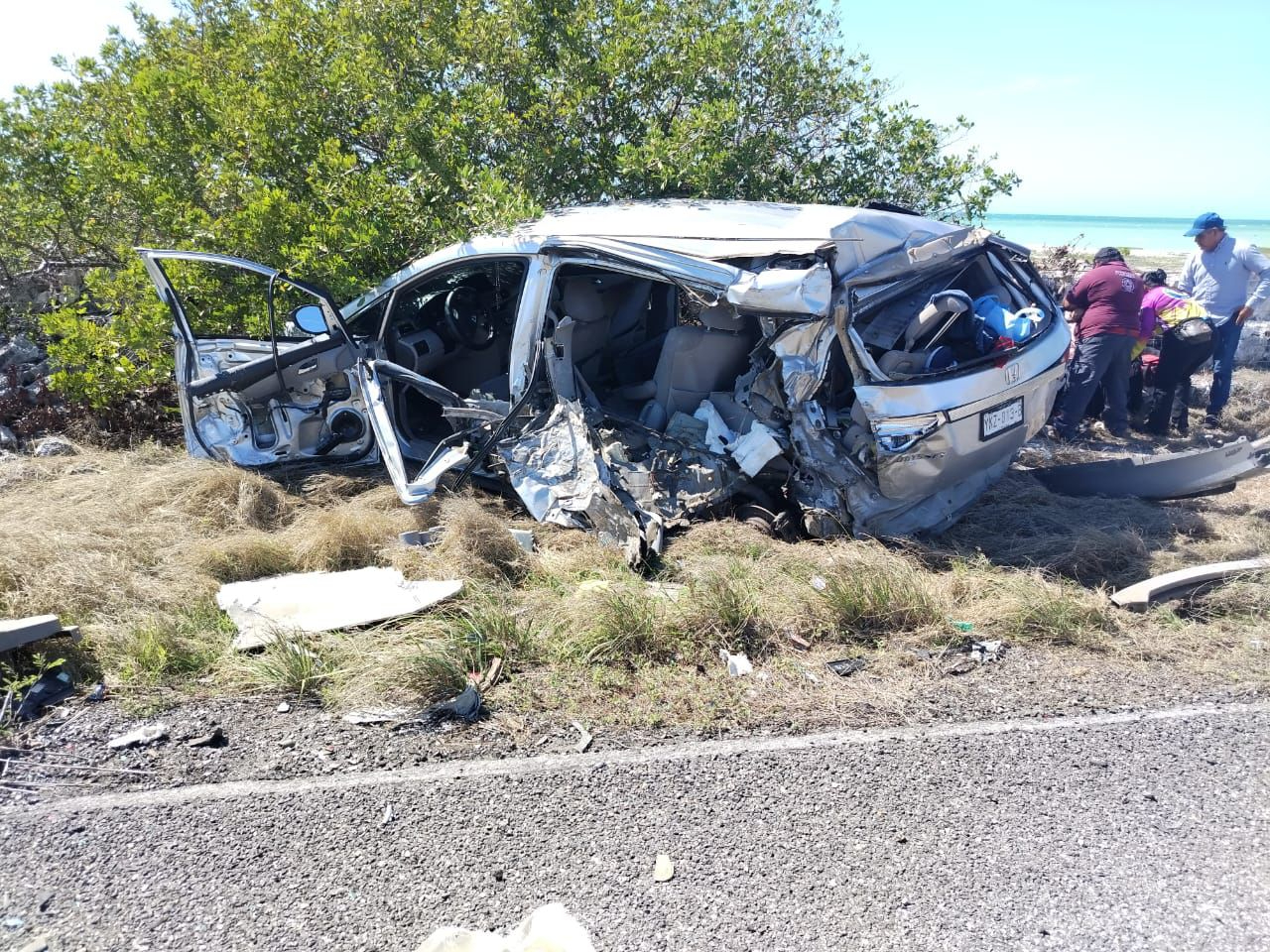 Milagrosa sobrevivencia en accidente carretero en Isla Aguada