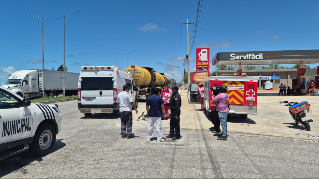 Paramédicos de Cruz Roja y SAMU lo atendieron en el lugar.